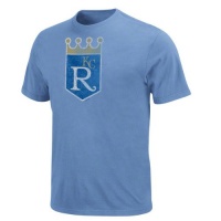 Kansas City Royals Light Blue Silver Era Retro Logo T-Shirt Kansas City Royals Light Blue Silver Era Retro Logo T-Shirt