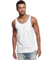 Just in time for summer, this tank from INC International Concepts will both look and keep you cool. Just in time for summer, this tank from INC International Concepts will both look and keep you cool.
