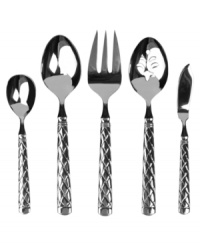 Lauren Ralph Lauren elevates the look and feel of any meal with the Cordoba hostess set. Woven handles in polished stainless steel tailor casual and formal tables with timeless sophistication. Complements Cordoba place settings. Lauren Ralph Lauren elevates the look and feel of any meal with the Cordoba hostess set. Woven handles in polished stainless steel tailor casual and formal tables with timeless sophistication. Complements Cordoba place settings.