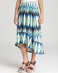 Bring global style to your new-season wardrobe with this vividly printed C&C California skirt, featuring a high/low hem for a hint of drama. Bring global style to your new-season wardrobe with this vividly printed C&C California skirt, featuring a high/low hem for a hint of drama.