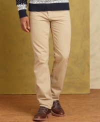 Chinos just resigned from boring boardroom attire. Liven up your casual Friday look with these over-dyed pants from Tommy Hilfiger. Chinos just resigned from boring boardroom attire. Liven up your casual Friday look with these over-dyed pants from Tommy Hilfiger.