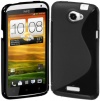 Cimo S-Line Back Flexible TPU Case for HTC One X, One X+ (AT&T) - Black