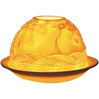 In the world of French art de vivre, Bernardaud is considered the symbol of elite refinement and luxury. A porcelain creation signed by Bernardaud is always appreciated and recognized the world over. Bernardaud artisans use the same technique of hand-sculpting fine, bisque porcelain that was first demonstrated by French artist Paul de Bourgoing in 1828. The glow of a candle shines through the raised and carved surface to contrast light against shadow, revealing a richly detailed design. Bernardaud VotiveLight™ candles add a warm, decorative glow to any room of the home. For a dramatic effect, or to create a festive ambiance, delight your dinner guests by replacing traditional candles with a Bernardaud VotiveLight™. In the world of French art de vivre, Bernardaud is considered the symbol of elite refinement and luxury. A porcelain creation signed by Bernardaud is always appreciated and recognized the world over. Bernardaud artisans use the same technique of hand-sculpting fine, bisque porcelain that was first demonstrated by French artist Paul de Bourgoing in 1828. The glow of a candle shines through the raised and carved surface to contrast light against shadow, revealing a richly detailed design. Bernardaud VotiveLight™ candles add a warm, decorative glow to any room of the home. For a dramatic effect, or to create a festive ambiance, delight your dinner guests by replacing traditional candles with a Bernardaud VotiveLight™.
