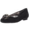 Calvin Klein Women's Maxee Ornament Flat,Black,8.5 M