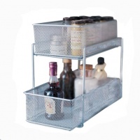 Design Ideas Cabinet Baskets Mesh Silver