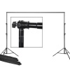 ePhoto Telescopic Backdrop Background Support Stand 2 Piece 7 Feet Stands and 6 Feet Cross Bar FT9116