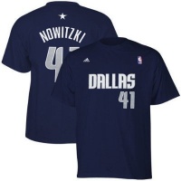 Dirk Nowitzki adidas Navy Name and Number Dallas Mavericks T-Shirt Dirk Nowitzki adidas Navy Name and Number Dallas Mavericks T-Shirt