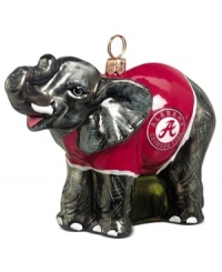 Ride the Crimson Tide through Christmas and make Big Al a big part of your celebration with this hand-painted ornament from Joy to the World. Ride the Crimson Tide through Christmas and make Big Al a big part of your celebration with this hand-painted ornament from Joy to the World.