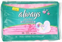 Always Ultra Thin Slender Flexi-wings 36 Count (Pack of 2) Always Ultra Thin Slender Flexi-wings 36 Count (Pack of 2)