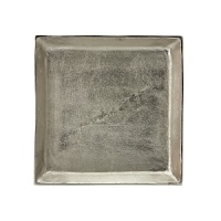 Organically molded under fire, this handmade tray exudes metal artistry with a New York edge. Organically molded under fire, this handmade tray exudes metal artistry with a New York edge.