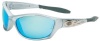 Harley-Davidson HD1000 Safety Glasses with Silver Frame and Blue Mirror Anti-fog Hardcoat Lens