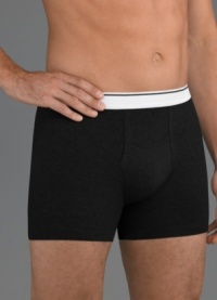 Support you'll hardly know is there. With a two-layered, contoured design and a stay-put seamless waistband, this two pack of Jockey boxer briefs gives you all the coverage you need. Support you'll hardly know is there. With a two-layered, contoured design and a stay-put seamless waistband, this two pack of Jockey boxer briefs gives you all the coverage you need.