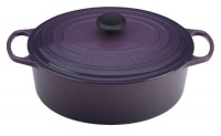 Le Creuset Signature Enameled Cast-Iron 6-3/4-Quart Oval French Oven, Cassis Le Creuset Signature Enameled Cast-Iron 6-3/4-Quart Oval French Oven, Cassis