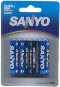 Sanyo Batteries SEC-AC4AA AA Alkaline Battery Sanyo Batteries SEC-AC4AA AA Alkaline Battery
