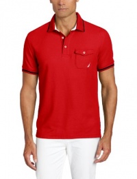 Nautica Men's Short Sleeve Chest Pocket Polo Nautica Men's Short Sleeve Chest Pocket Polo