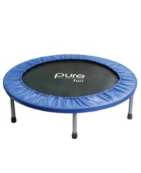 Ideal for aerobic and cardiovascular workout routines for the entire family, this Pure Fun 40 Mini Trampoline with Handrail support is perfect for low impact fitness routines. Jump on and go! Ideal for aerobic and cardiovascular workout routines for the entire family, this Pure Fun 40 Mini Trampoline with Handrail support is perfect for low impact fitness routines. Jump on and go!