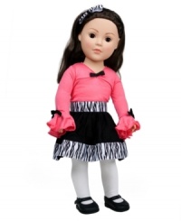 Girl talk! She'll have a blast sharing secrets with her new Dollie & Me doll from Madame Alexander. Girl talk! She'll have a blast sharing secrets with her new Dollie & Me doll from Madame Alexander.