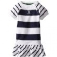Nautica Sportswear Kids Girls 2-6X Short Sleeve Stripe Dress, Sail White, 3T Nautica Sportswear Kids Girls 2-6X Short Sleeve Stripe Dress, Sail White, 3T