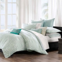 Echo Mykonos 300TC Duvet Cover Sky/White, Twin Echo Mykonos 300TC Duvet Cover Sky/White, Twin