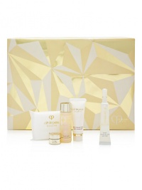 Experience dramatic results with this moisturizing eye collection. Eye Contour Balm Anti-Wrinkle, a velvety balm that hydrates eye area skin, dramatically improves texture and promotes resilience to counteract visible signs of aging. Set includes: Eye Contour Balm Anti-Wrinkle full size, 0.5 oz.; Gentle Cleansing Foam, 0.7oz.; Gentle Balancing Lotion, 1 oz.; La Crème, 0.07oz. and le coton 5 pcs. Made in Japan. Experience dramatic results with this moisturizing eye collection. Eye Contour Balm Anti-Wrinkle, a velvety balm that hydrates eye area skin, dramatically improves texture and promotes resilience to counteract visible signs of aging. Set includes: Eye Contour Balm Anti-Wrinkle full size, 0.5 oz.; Gentle Cleansing Foam, 0.7oz.; Gentle Balancing Lotion, 1 oz.; La Crème, 0.07oz. and le coton 5 pcs. Made in Japan.