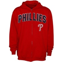MLB Majestic Philadelphia Phillies Youth High and Tight Full Zip Hoodie - Red MLB Majestic Philadelphia Phillies Youth High and Tight Full Zip Hoodie - Red