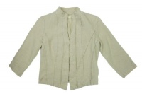 Eileen Fisher High Neck Seamed Jacket Natural 4 Eileen Fisher High Neck Seamed Jacket Natural 4