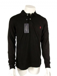 Polo Ralph Lauren Men's Classic-Fit Long-Sleeved Polo Shirt - Black - Small Polo Ralph Lauren Men's Classic-Fit Long-Sleeved Polo Shirt - Black - Small