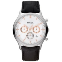 Fossil Ansel Leather Watch - Black Fossil Ansel Leather Watch - Black