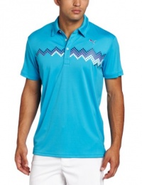 Puma Golf Men's Kinetic Graphic Polo Tee Puma Golf Men's Kinetic Graphic Polo Tee