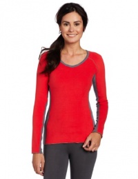 Cuddl Duds Women's Color Blocked V-Neck Sweater