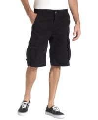 Rugged Levi's cargo shorts will stand up to your active lifestyle time and time again. Rugged Levi's cargo shorts will stand up to your active lifestyle time and time again.