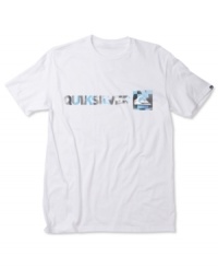 Give your weekend wardrobe a West Coast flavor with this classic logo graphic t-shirt from Quiksilver. Give your weekend wardrobe a West Coast flavor with this classic logo graphic t-shirt from Quiksilver.