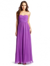 BCBGMAXAZRIA Women's Amber Cascade Strapless Long Gown, Dark Iris, 8 BCBGMAXAZRIA Women's Amber Cascade Strapless Long Gown, Dark Iris, 8