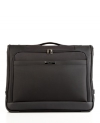 Indulge in the luxury of travel-a sleek garment bag takes your wardrobe on the go, making it easy to show up in style & enjoy all of the comforts of home wherever you are in the world. A spacious interior houses a wet pocket, shoe & shirt pocket, smart sleeve and more, plus a removable shoulder strap guarantees comfort in carrying. Indulge in the luxury of travel-a sleek garment bag takes your wardrobe on the go, making it easy to show up in style & enjoy all of the comforts of home wherever you are in the world. A spacious interior houses a wet pocket, shoe & shirt pocket, smart sleeve and more, plus a removable shoulder strap guarantees comfort in carrying.