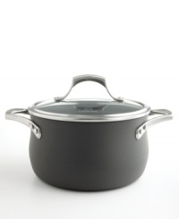 A good, hearty soup should stick to your ribs, but not to your cookware. The Calphalon Unison soup pot features the exclusive Slide nonstick cooking surface, providing even heating and revolutionary release for exceptional results. Lifetime warranty. A good, hearty soup should stick to your ribs, but not to your cookware. The Calphalon Unison soup pot features the exclusive Slide nonstick cooking surface, providing even heating and revolutionary release for exceptional results. Lifetime warranty.