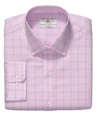 Change your outlook. With a fresh color, this slim-fit shirt from Club Room instantly brightens your work wardrobe. Change your outlook. With a fresh color, this slim-fit shirt from Club Room instantly brightens your work wardrobe.