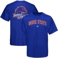 adidas Boise State Broncos Royal Blue Relentless T-shirt adidas Boise State Broncos Royal Blue Relentless T-shirt