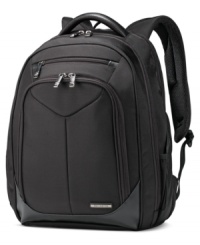 Pack light, fly right. A comfort design keeps all of your business essentials secure & ready-for-the-grabbing on your back. The innovative Perfect Fit™ System protects your laptop from the unexpected jumps and jolts of life on the go and also lets you glide straight through airline checkpoints without removing your laptop from your bag. Pack light, fly right. A comfort design keeps all of your business essentials secure & ready-for-the-grabbing on your back. The innovative Perfect Fit™ System protects your laptop from the unexpected jumps and jolts of life on the go and also lets you glide straight through airline checkpoints without removing your laptop from your bag.