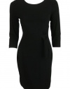 Calvin Klein Petites Stretchy Knotted 3/4 Sleeve Dress