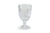 Rosanna Vintage Glass, Clear Goblet, Set of 4