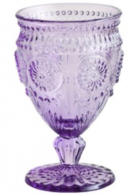Rosanna Parisian Glass Purple Drinking Glass, Set of 4 Rosanna Parisian Glass Purple Drinking Glass, Set of 4
