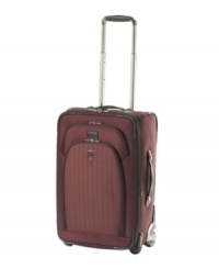 A lighter construction and fashion-forward design put you on the fast track to your destination with easy-glide removable wheels and a retractable handle that stops at different heights for travelers of all sizes and preferences. Built durable from ballistic nylon, this all-business suitcase carves out the perfect place for your laptop, plus all the room you need to plan for a quick stay overnight. Limited lifetime warranty. A lighter construction and fashion-forward design put you on the fast track to your destination with easy-glide removable wheels and a retractable handle that stops at different heights for travelers of all sizes and preferences. Built durable from ballistic nylon, this all-business suitcase carves out the perfect place for your laptop, plus all the room you need to plan for a quick stay overnight. Limited lifetime warranty.