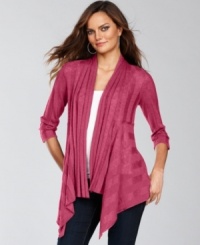 INC's beloved cardigan features the swingy, soft silhouette you love, plus a hint of sparkle knit right in! INC's beloved cardigan features the swingy, soft silhouette you love, plus a hint of sparkle knit right in!