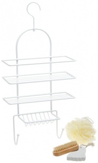 Taymor Petite White Shower Caddy Spa Gift Set Taymor Petite White Shower Caddy Spa Gift Set