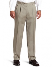 Louis Raphael LUXE Men's 100% Washable Herringbone Pleated Comfort Waist Dress Pant Louis Raphael LUXE Men's 100% Washable Herringbone Pleated Comfort Waist Dress Pant