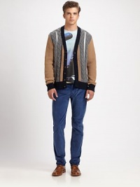 When looking to add instant flair to your off-duty ensemble, a vibrant, fine-wale corduroy pant makes the cut, tailored in a slim-fitting silhouette throughout the leg with a hint of stretch for long-lasting style and comfort.Five-pocket styleInseam, about 3298% cotton/2% elastaneDry cleanMade in Italy When looking to add instant flair to your off-duty ensemble, a vibrant, fine-wale corduroy pant makes the cut, tailored in a slim-fitting silhouette throughout the leg with a hint of stretch for long-lasting style and comfort.Five-pocket styleInseam, about 3298% cotton/2% elastaneDry cleanMade in Italy