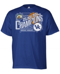 Champions mentality. Channel the heart and drive of the Kentucky Wildcats NCAA National Champions in this graphic t-shirt from adidas. Champions mentality. Channel the heart and drive of the Kentucky Wildcats NCAA National Champions in this graphic t-shirt from adidas.