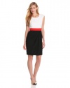 Calvin Klein Women's Cap Sleeve Colorblock Dress