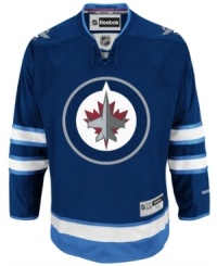 With authentic styling, this Winnipeg Jets NHL premier jersey is the next best thing to on-the-ice action. With authentic styling, this Winnipeg Jets NHL premier jersey is the next best thing to on-the-ice action.