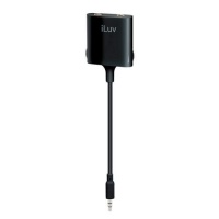 iLuv i111 Splitter Adapter with Dual Volume Control